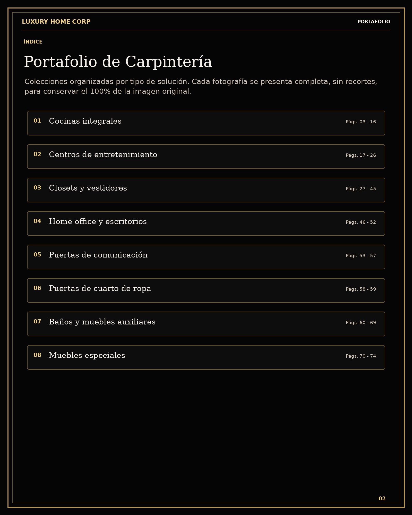 Portafolio de Carpintería página 2
