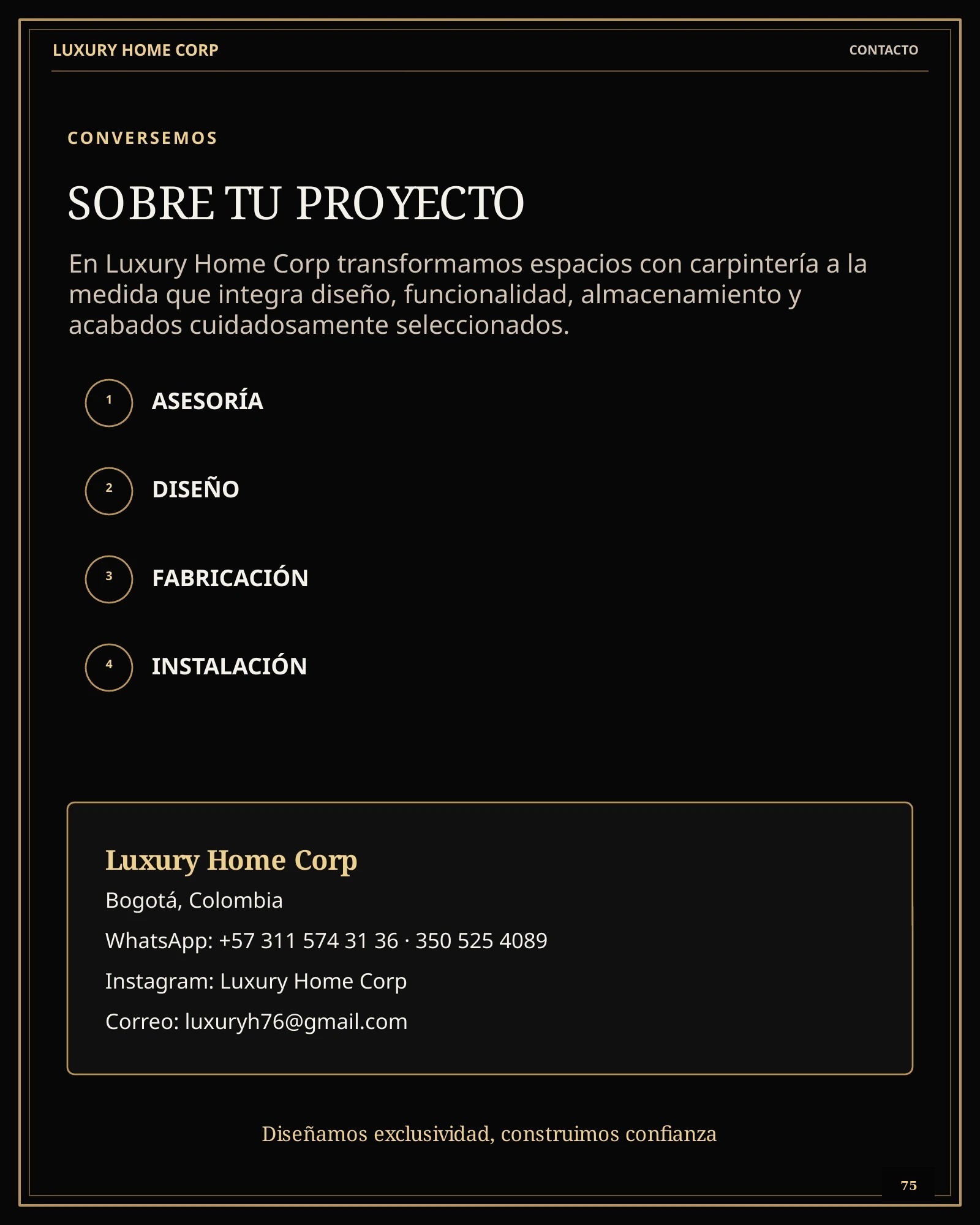 Portafolio de Carpintería página 75