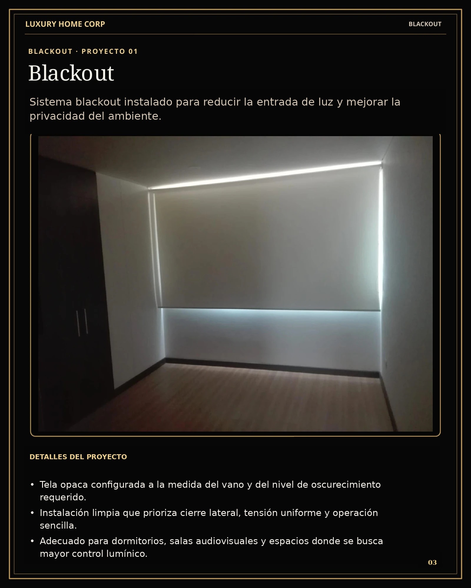 Portafolio de Cortinería página 3