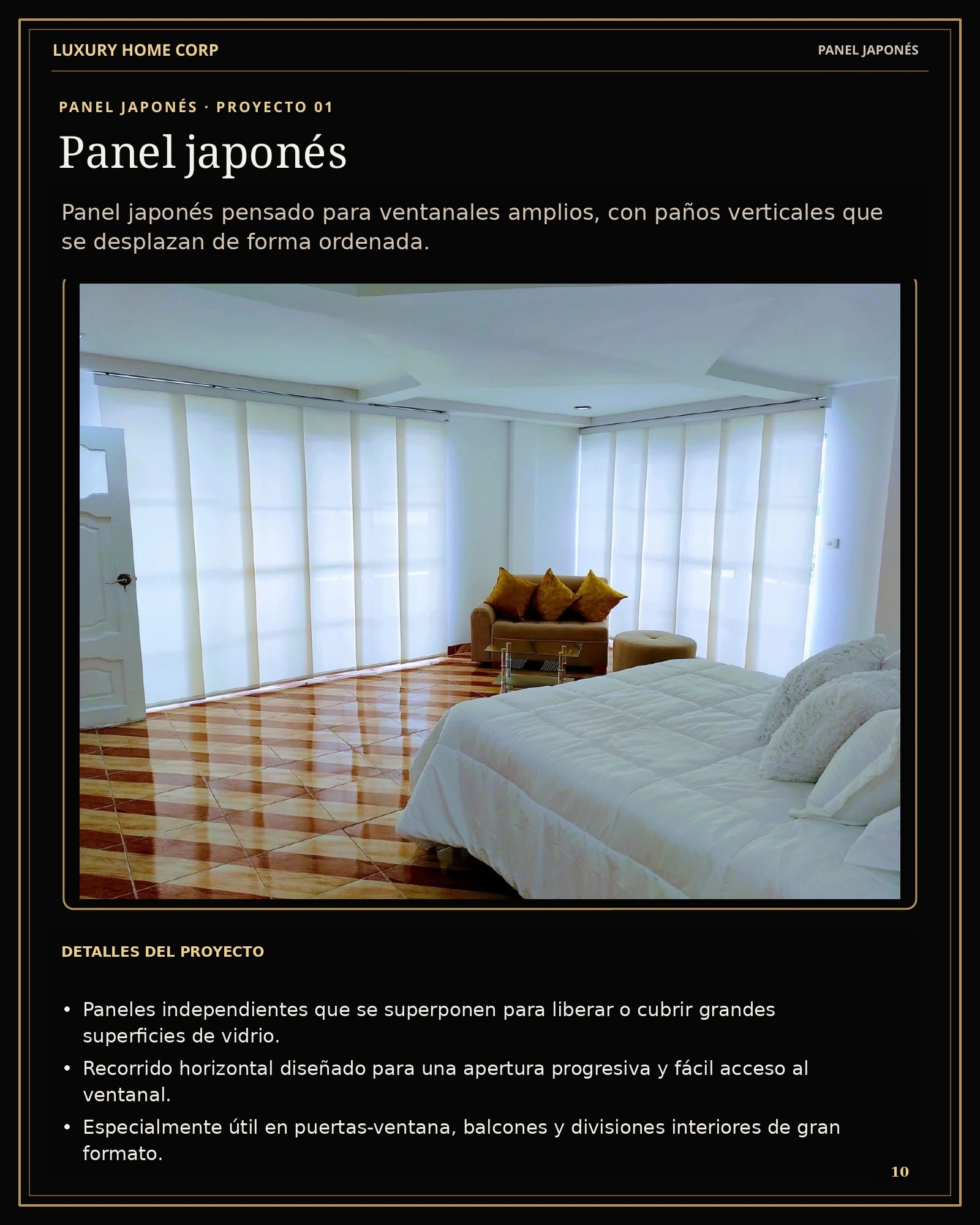 Portafolio de Cortinería página 10