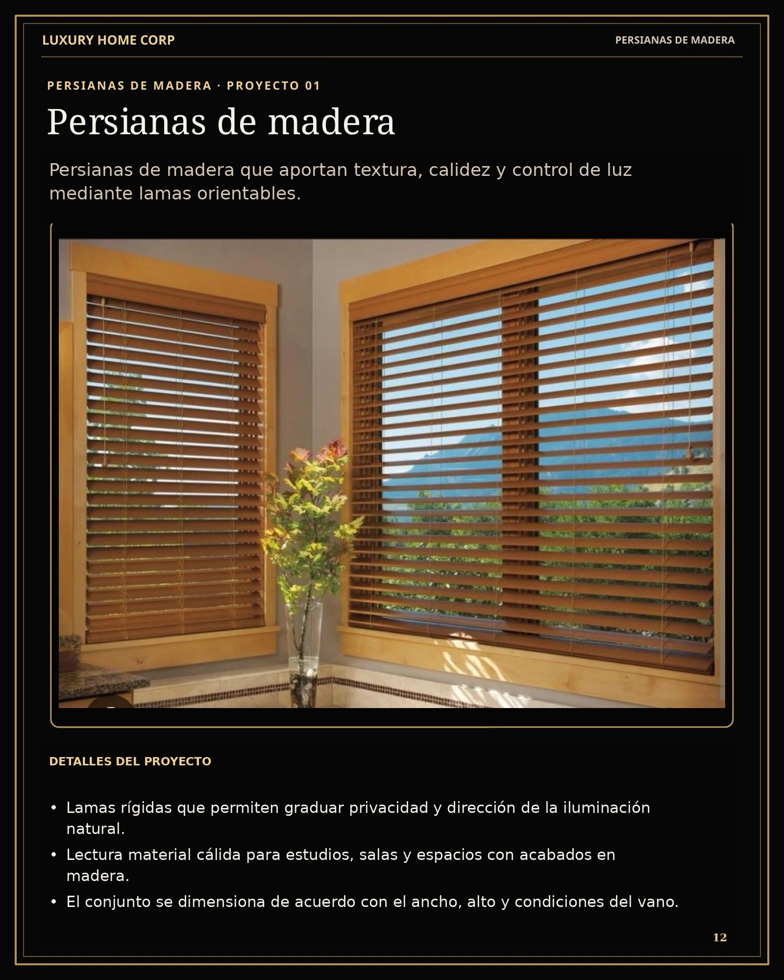Portafolio de Cortinería página 12