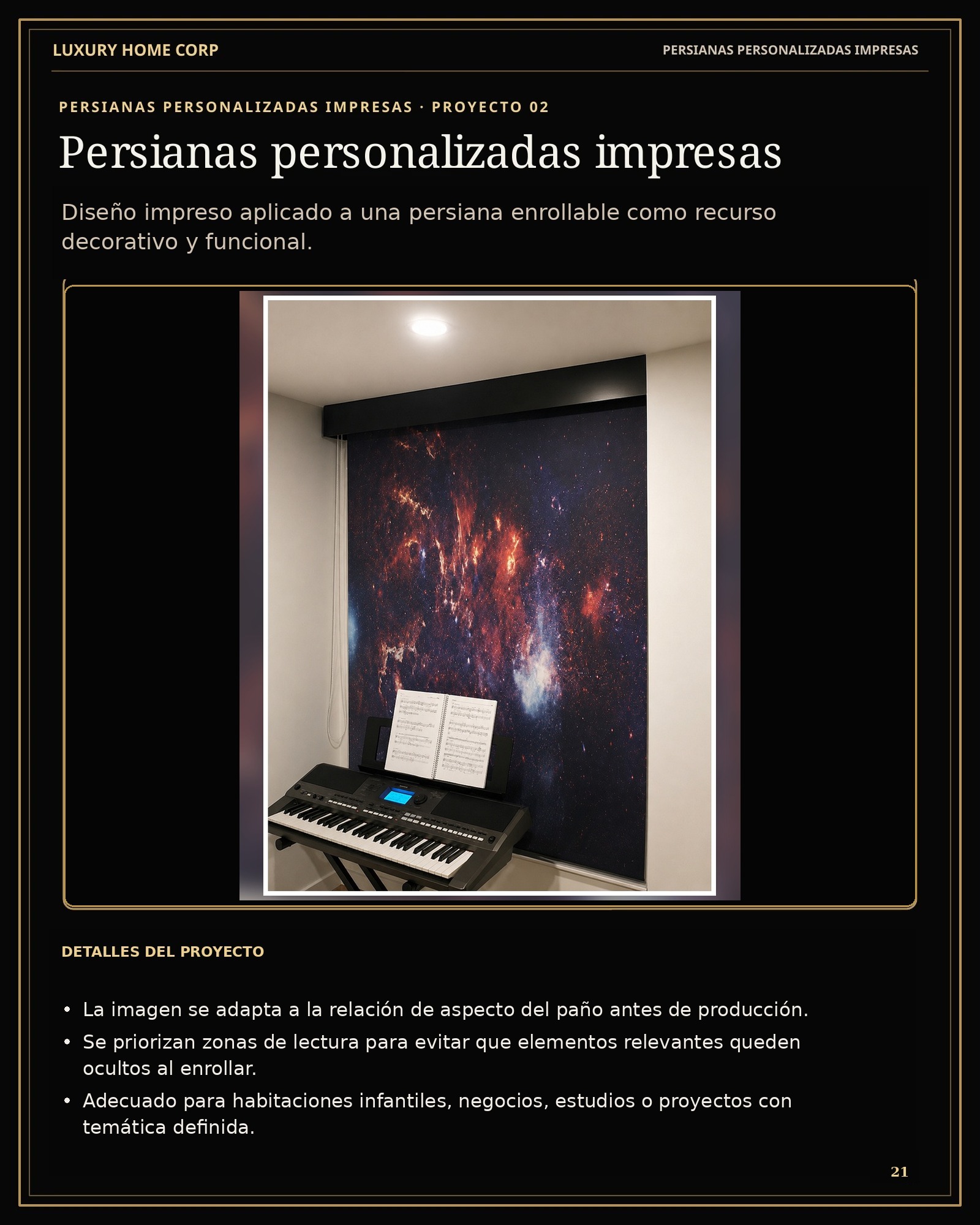 Portafolio de Cortinería página 21
