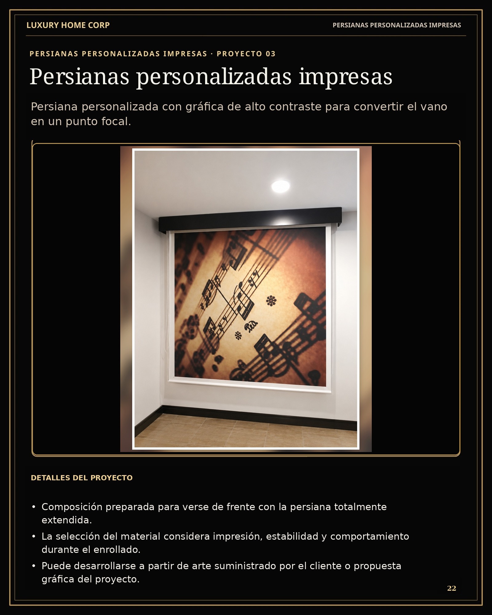 Portafolio de Cortinería página 22