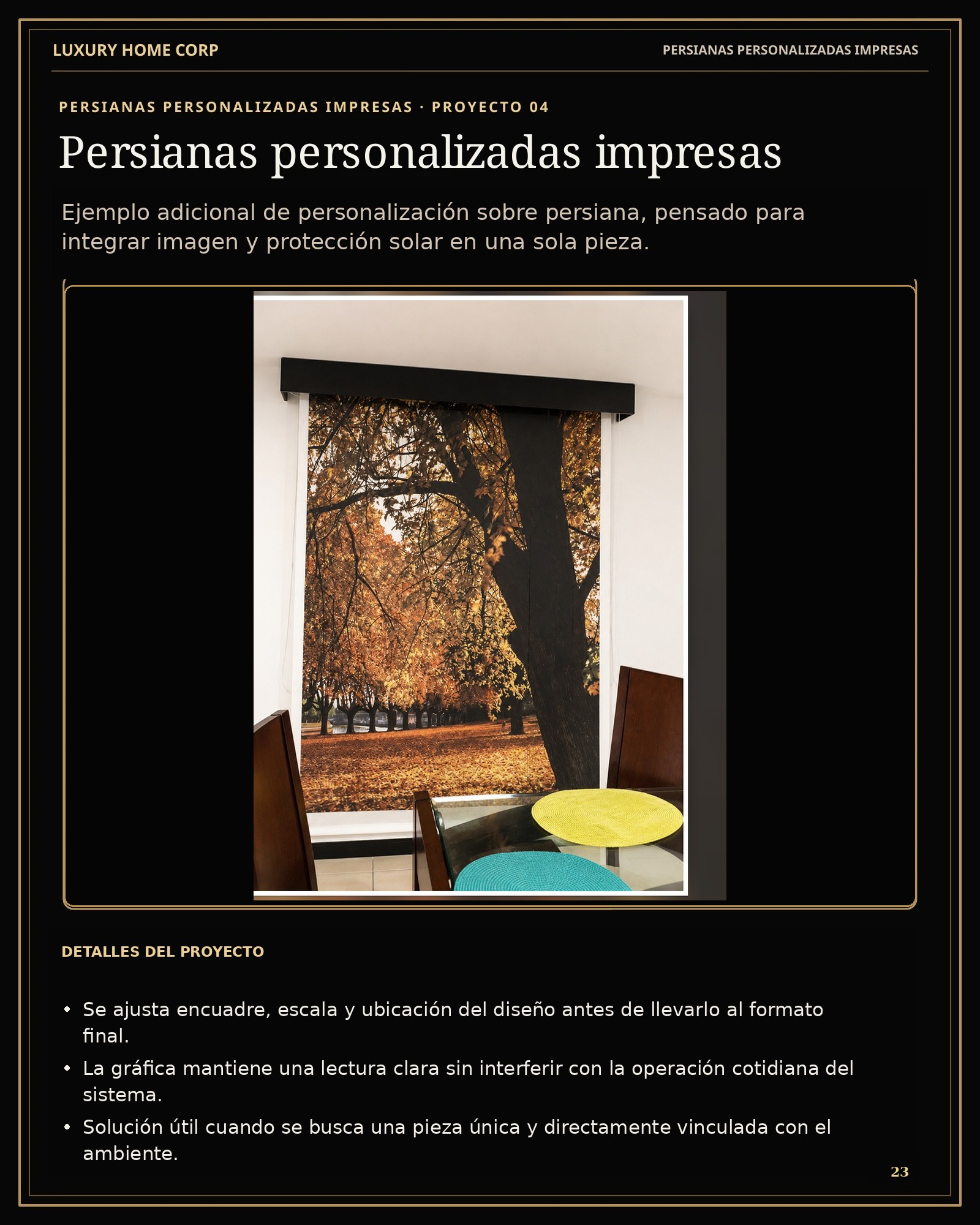 Portafolio de Cortinería página 23
